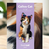 FreshCut paper calico cat pop-up card packaging