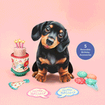 Birthday Dachshund Pop-Up Card FreshCut Paper