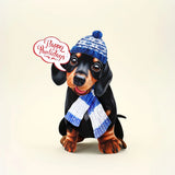 Holiday Dachshund Pop-Up Card FreshCut Paper