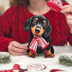 Holiday Dachshund Pop-Up Card FreshCut Paper