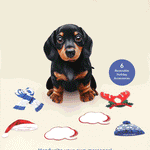 Holiday Dachshund Pop-Up Card FreshCut Paper