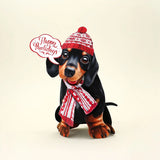 Holiday Dachshund Pop-Up Card FreshCut Paper