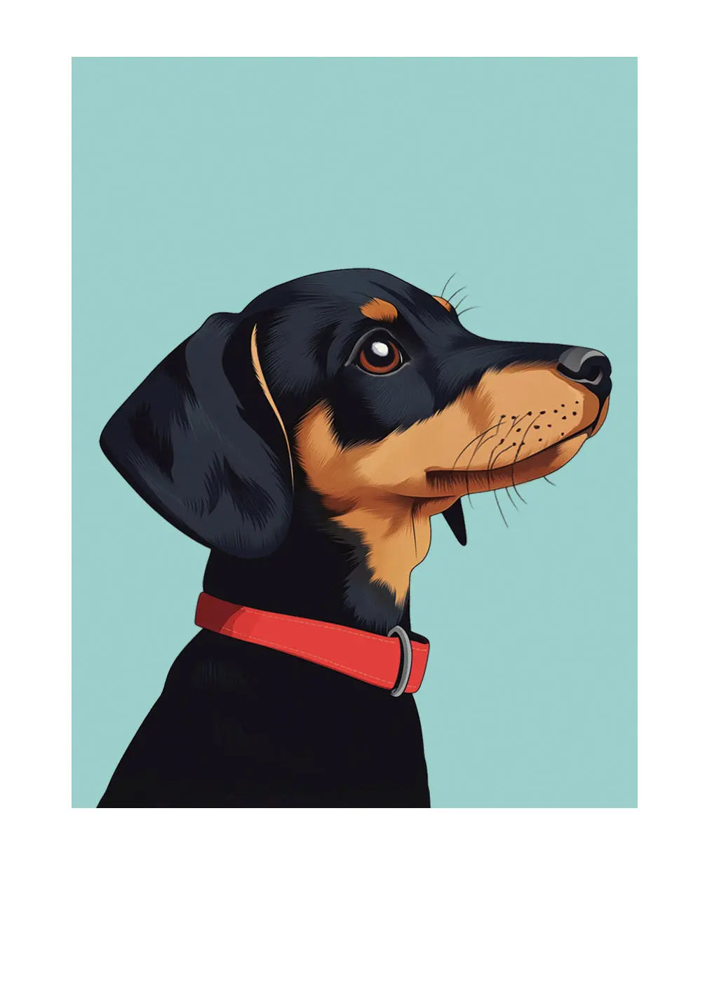 Dachshund Card Freshcut Paper