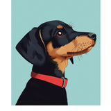 Dachshund Card Freshcut Paper