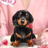 Valentine's Day Dachshund Pop-Up Card