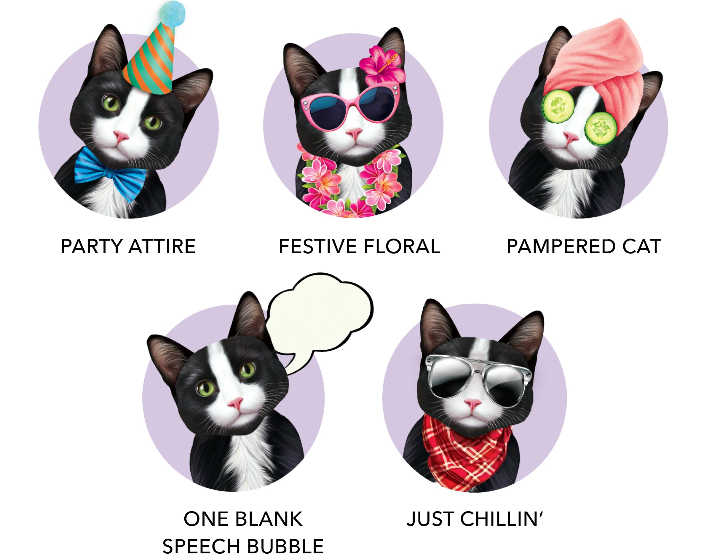 Tuxedo Cat Pop-Up Card FreshCut Paper 3D Cat Lover Gift