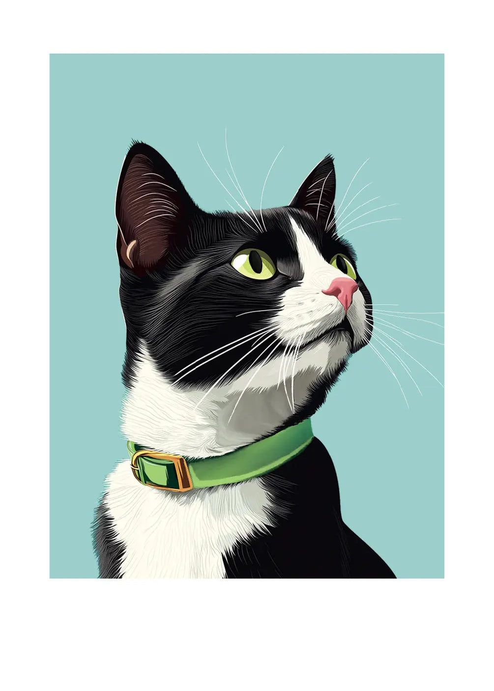 Tuxedo Cat Card - FreshCut Paper