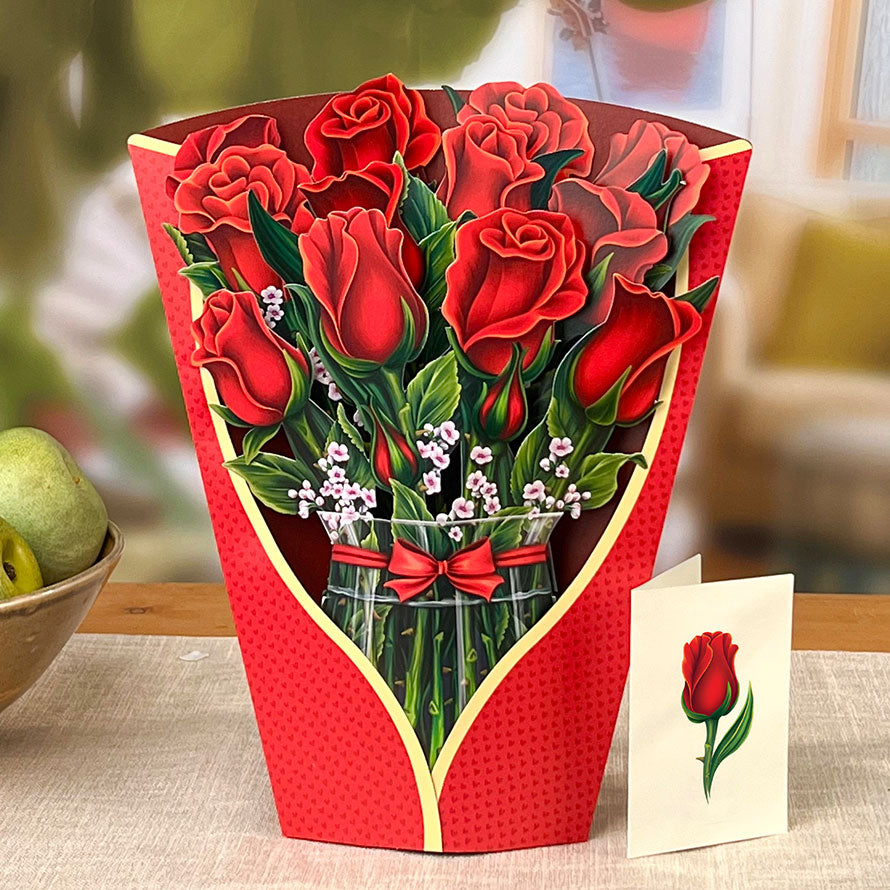 Red Roses Paper Flower Bouquet | FreshCut Paper Timeless Elegance