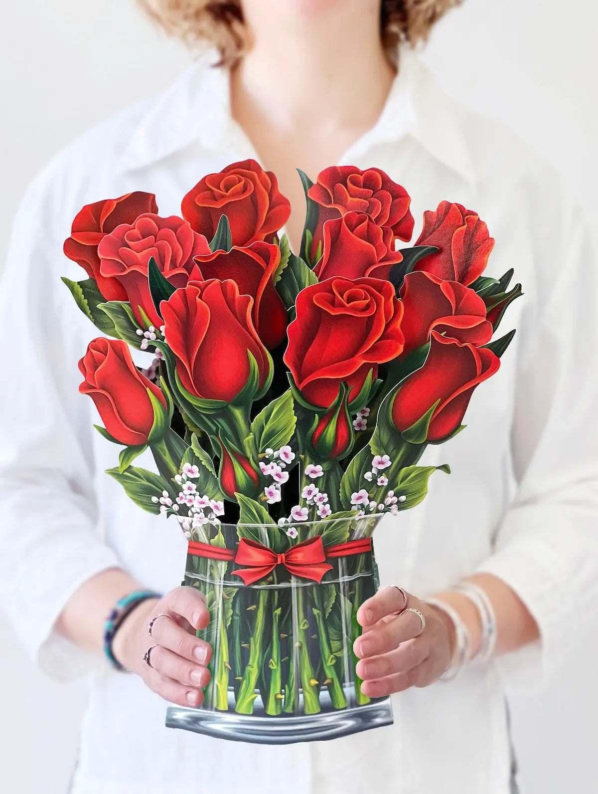 Red Roses Paper Flower Bouquet | FreshCut Paper Timeless Elegance