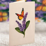 Lavender & Butterflies Bouquet + Suncatcher Set