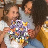 Lavender & Butterflies Bouquet + Suncatcher Set