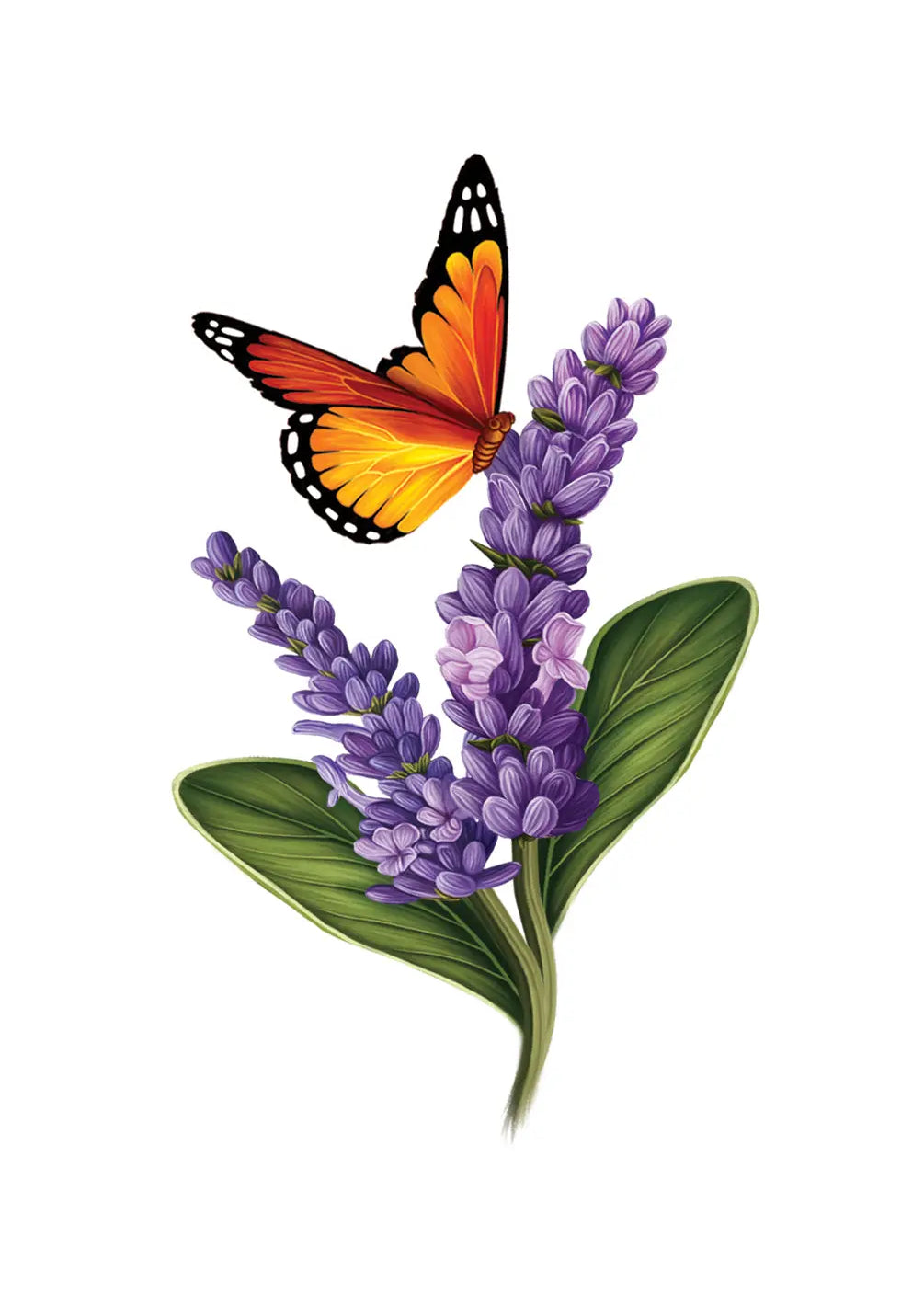 Lavender & Butterflies Card - FreshCut Paper