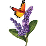 Lavender & Butterflies Card - FreshCut Paper
