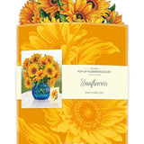 Sunflower bouquet with envelope