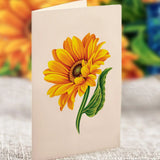 Matching Sunflower notecard