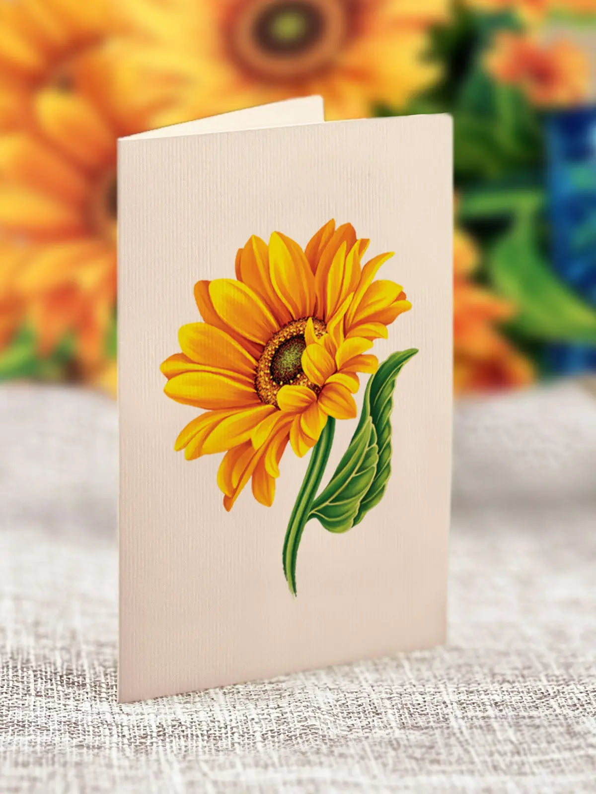 Matching Sunflower notecard