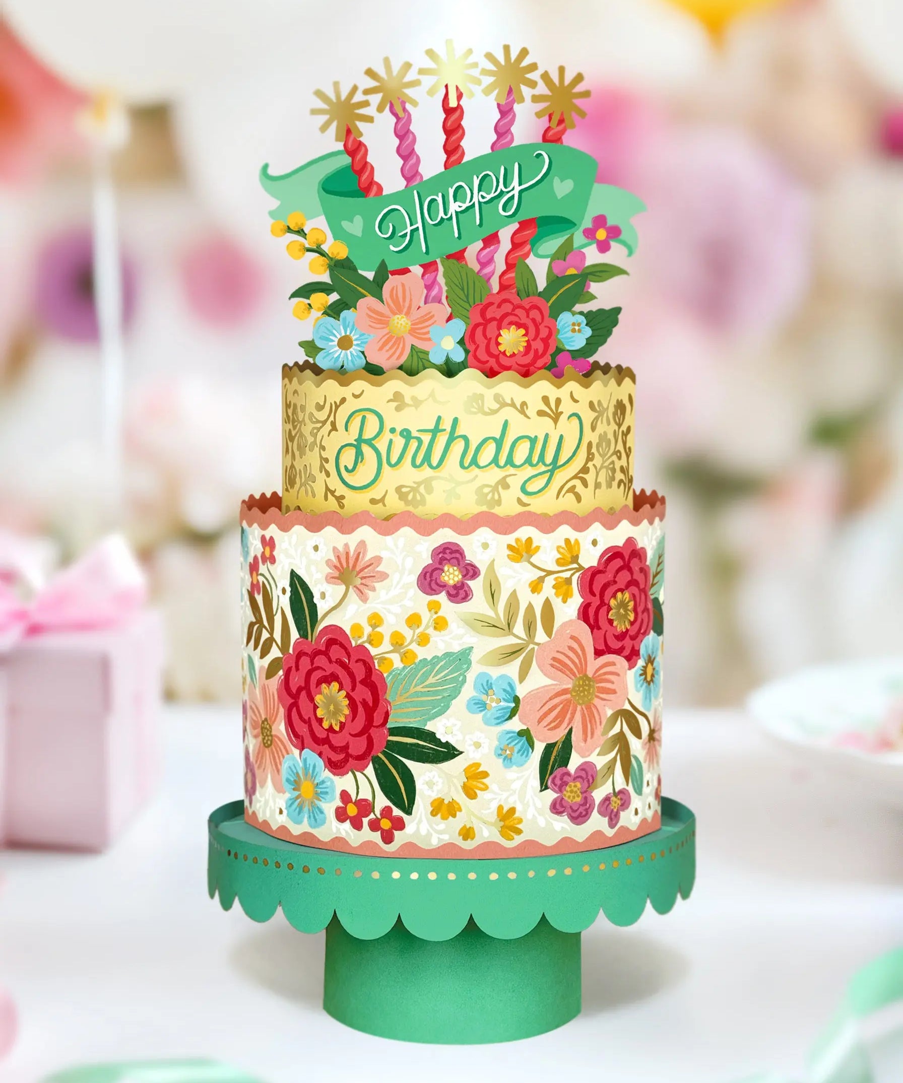 Blooming Birthday Cake - FreshCut Paper