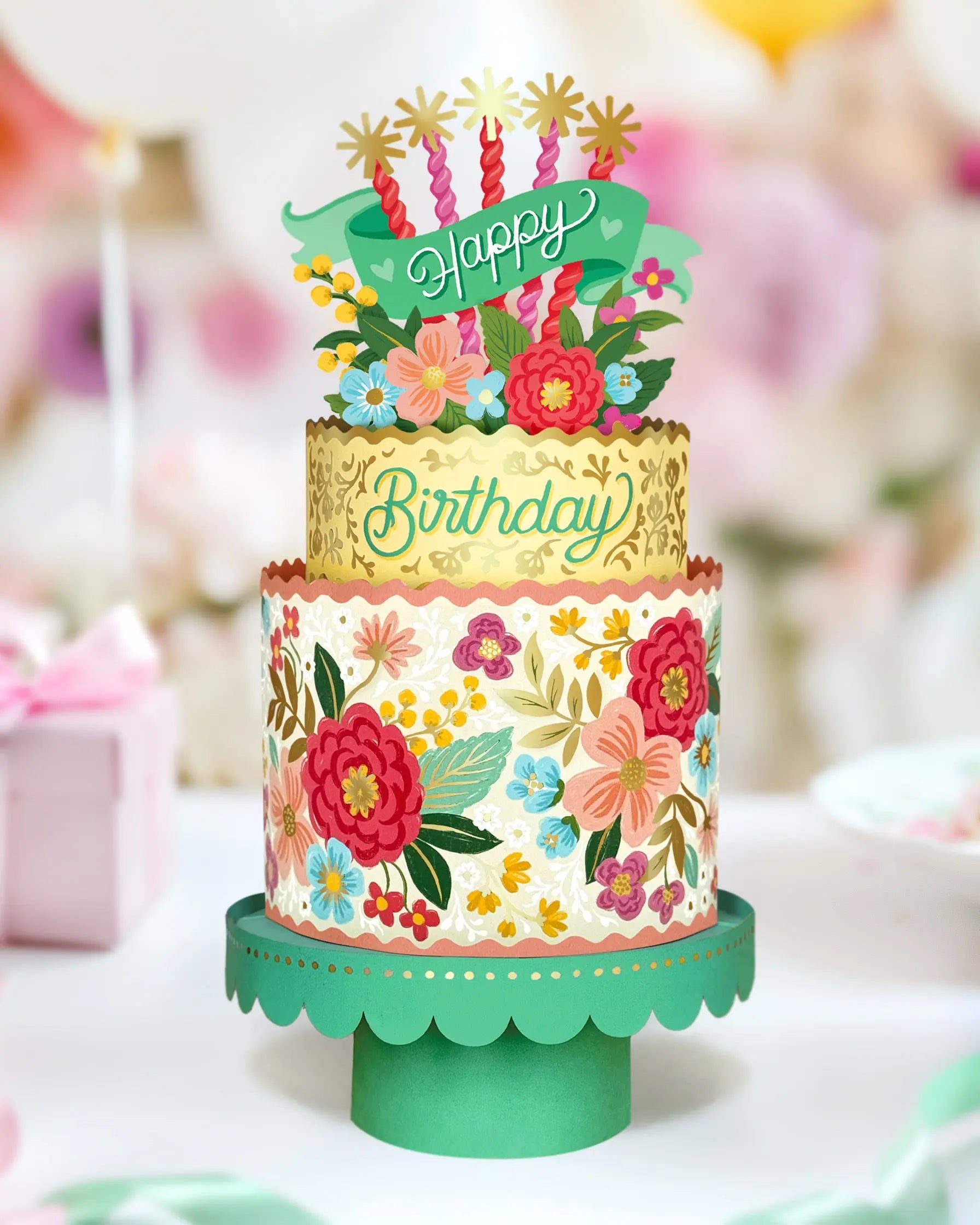 Blooming Birthday Cake - FreshCut Paper