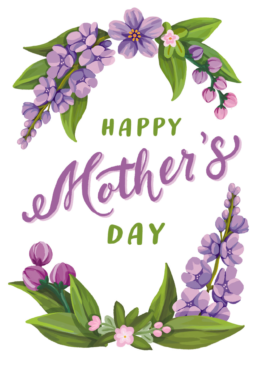 Mother's Day Garden Lilacs Card