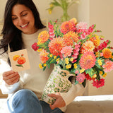 Grande Dahlia Sunrise + Hummingbird Suncatcher Set