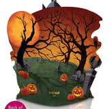 Back of Haunted House Display 
