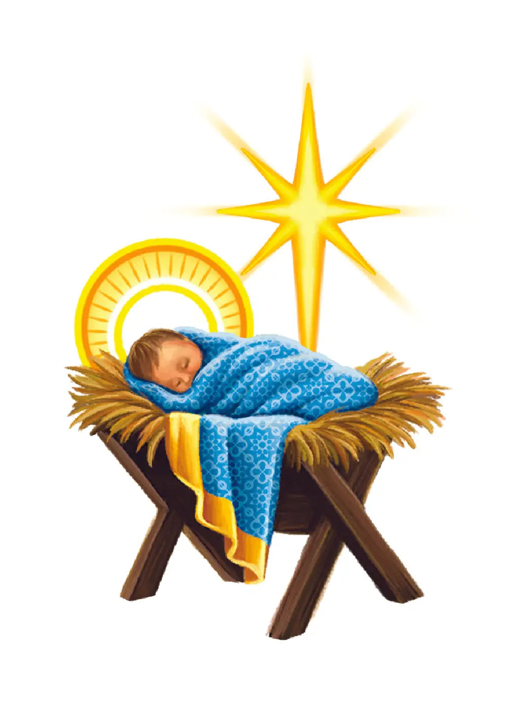 Starlit Nativity Card - FreshCut Paper