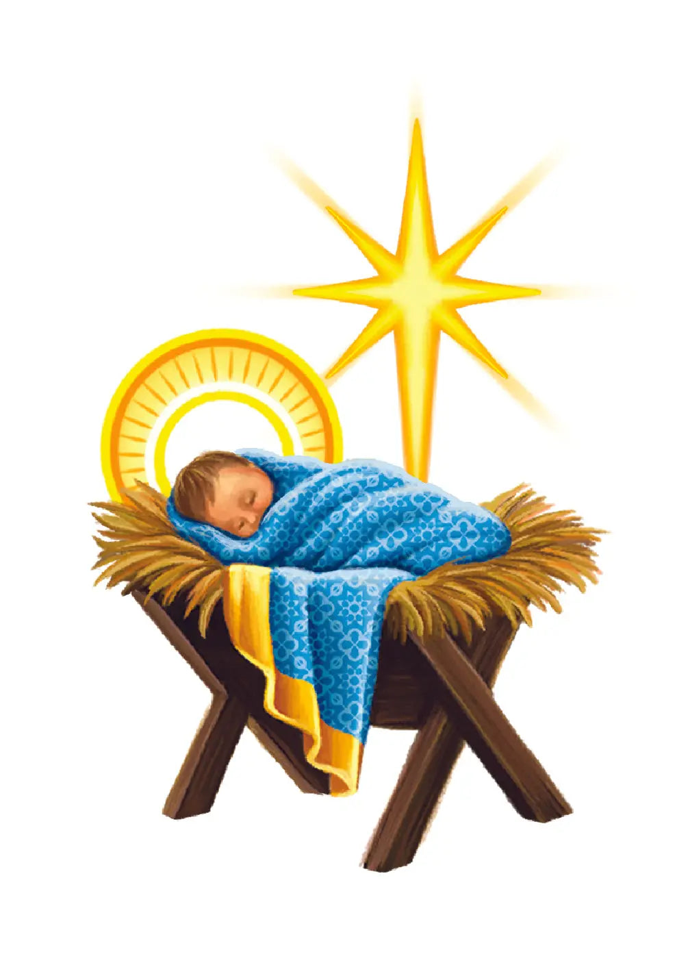 Starlit Nativity Card - FreshCut Paper