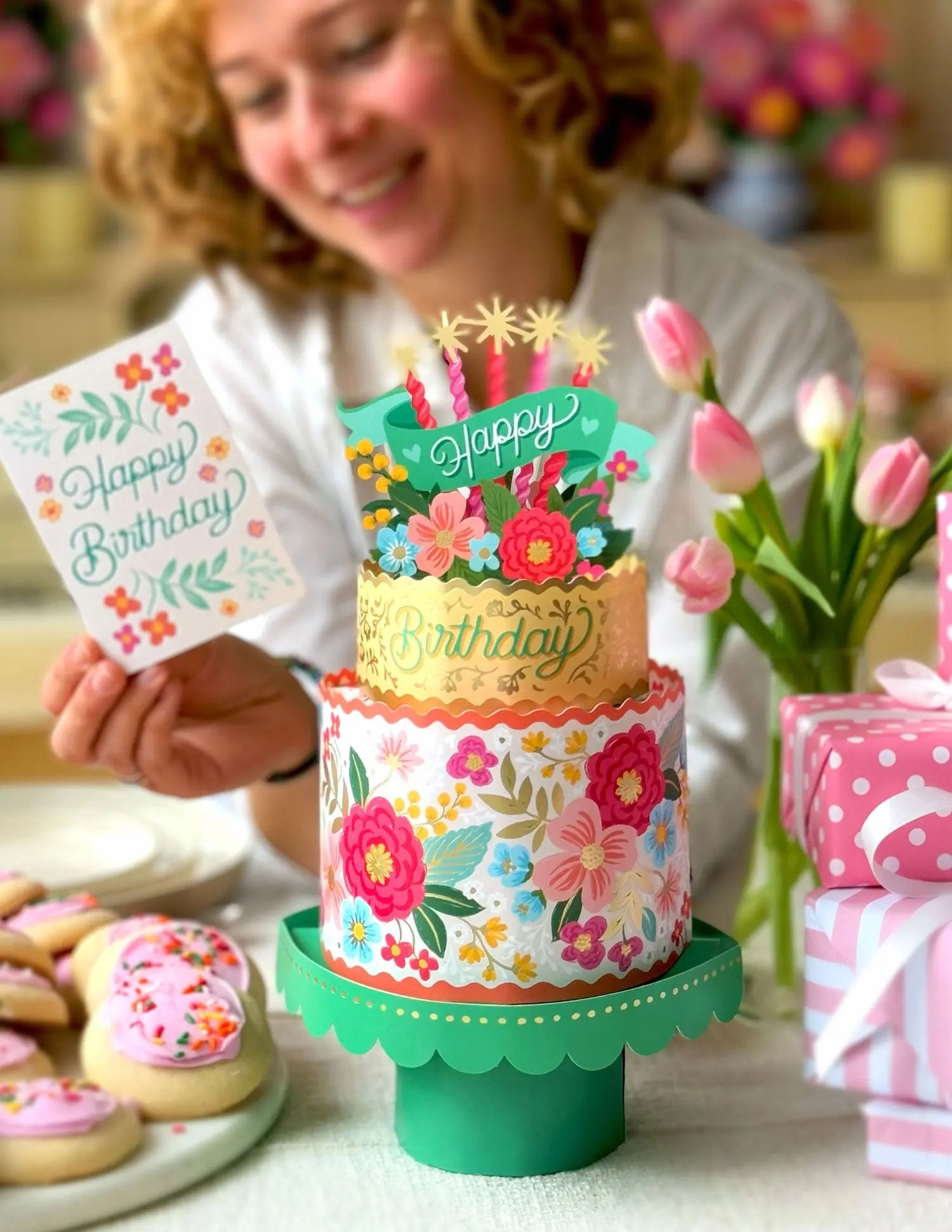 Blooming Birthday Cake - FreshCut Paper