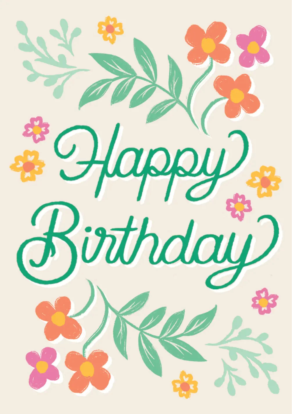 Blooming Birthday Cake Card - FreshCut Paper