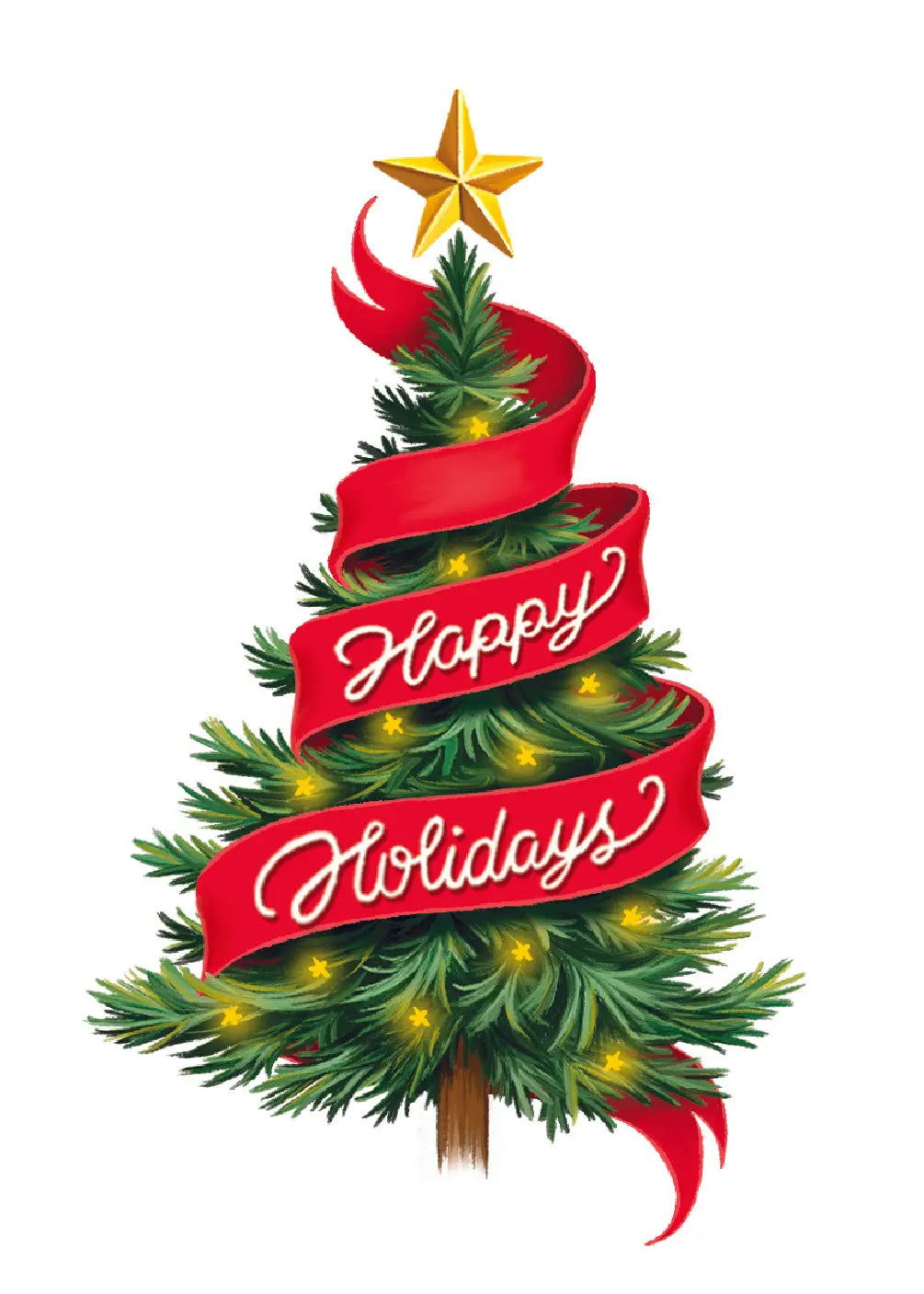 Christmas Skating Card Freshcut Paper