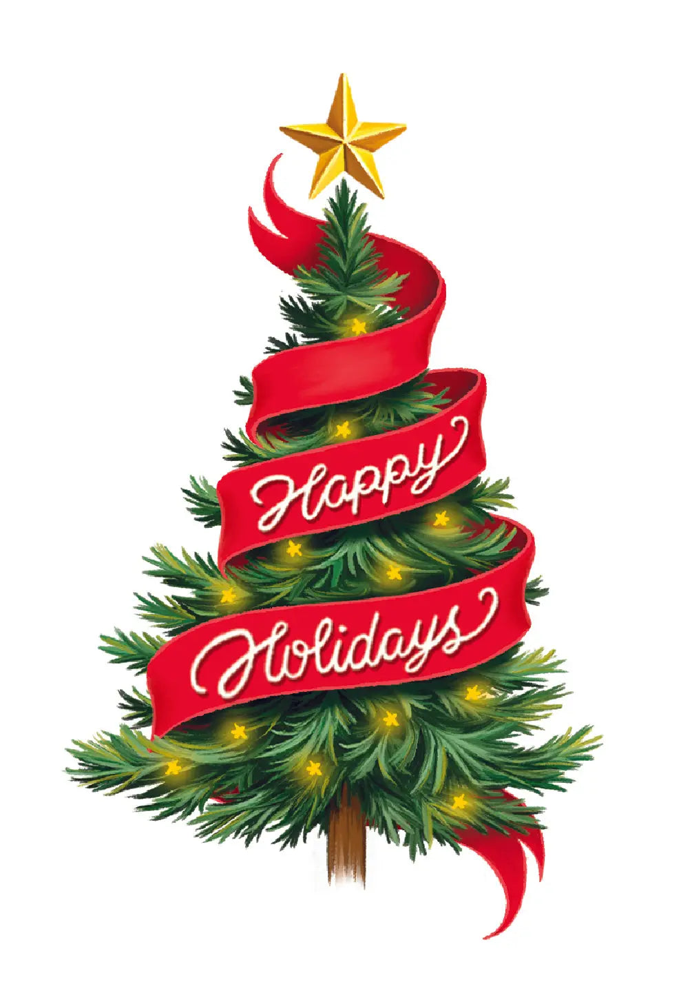 Christmas Skating Card Freshcut Paper