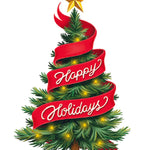 Christmas Skating Card Freshcut Paper