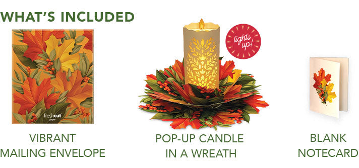 Glowing Fall Candle