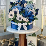 Blue Poinsettia Bouquet and Gifts
