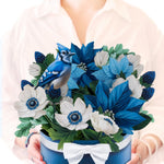 Blue Poinsettia Bouquet
