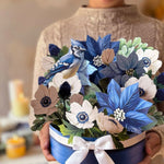 Blue Poinsettia Bouquet