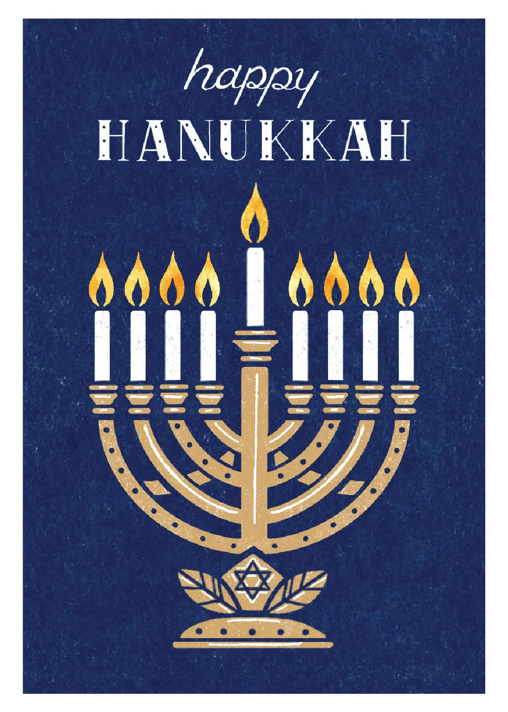 Hanukkah Wishes Card - FreshCut Paper