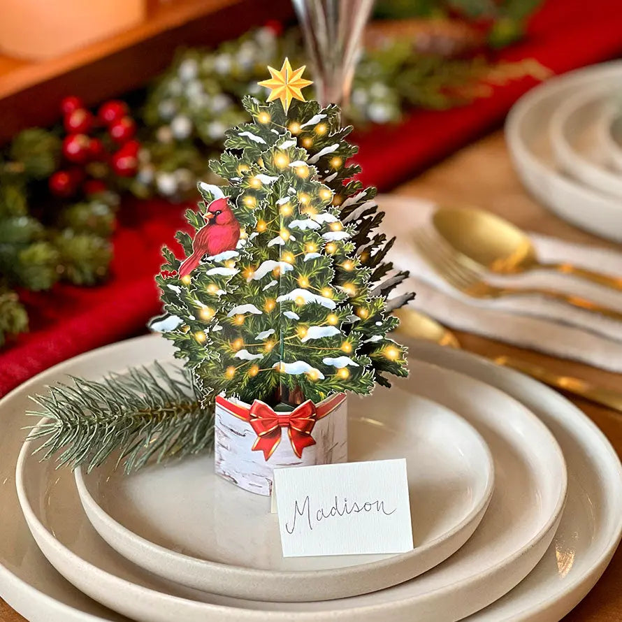 Mini Merry Tree Pop-Up Card - FreshCut Paper