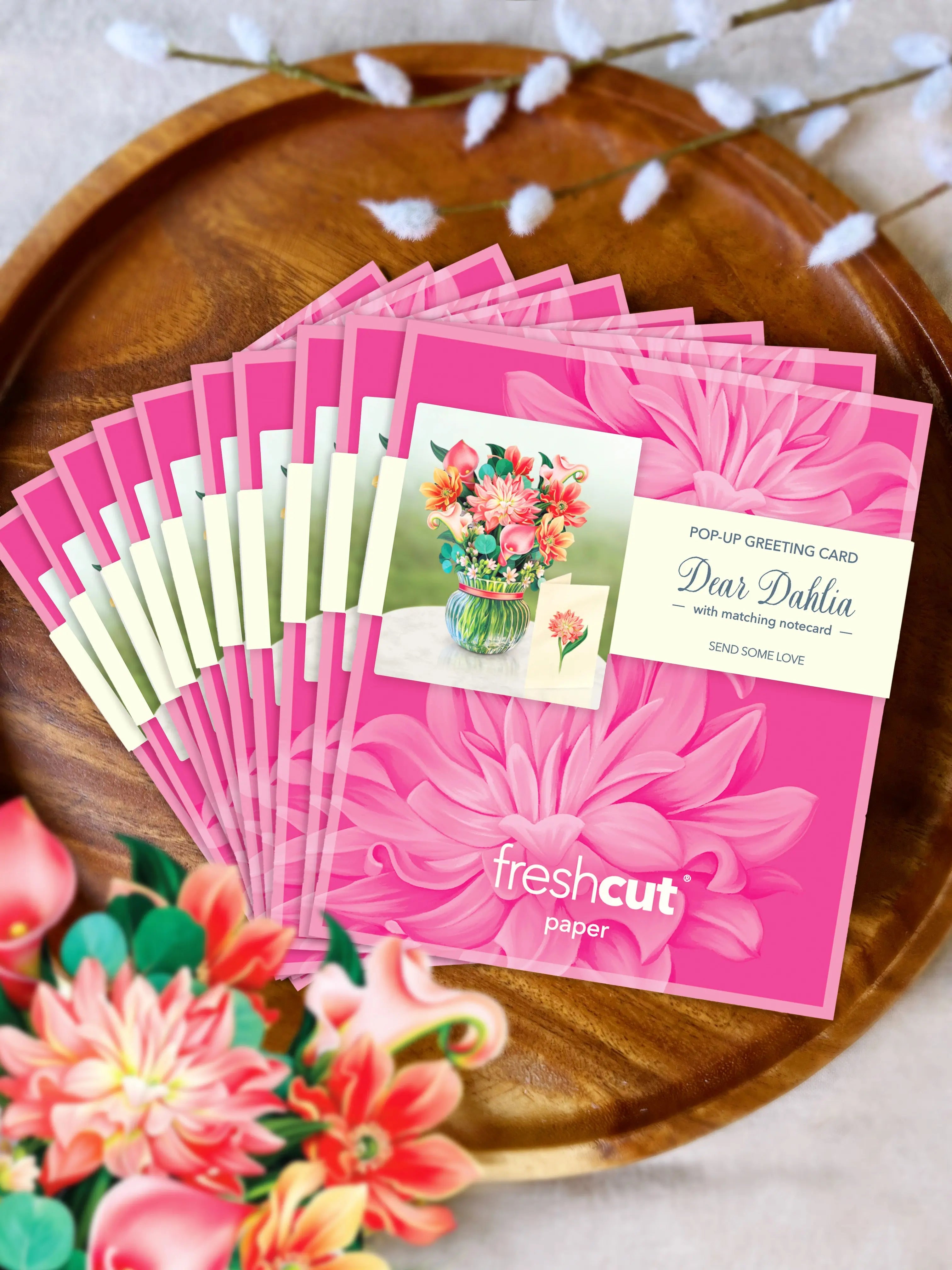 Mini Dear Dahlia Pop-Up Card FreshCut Paper