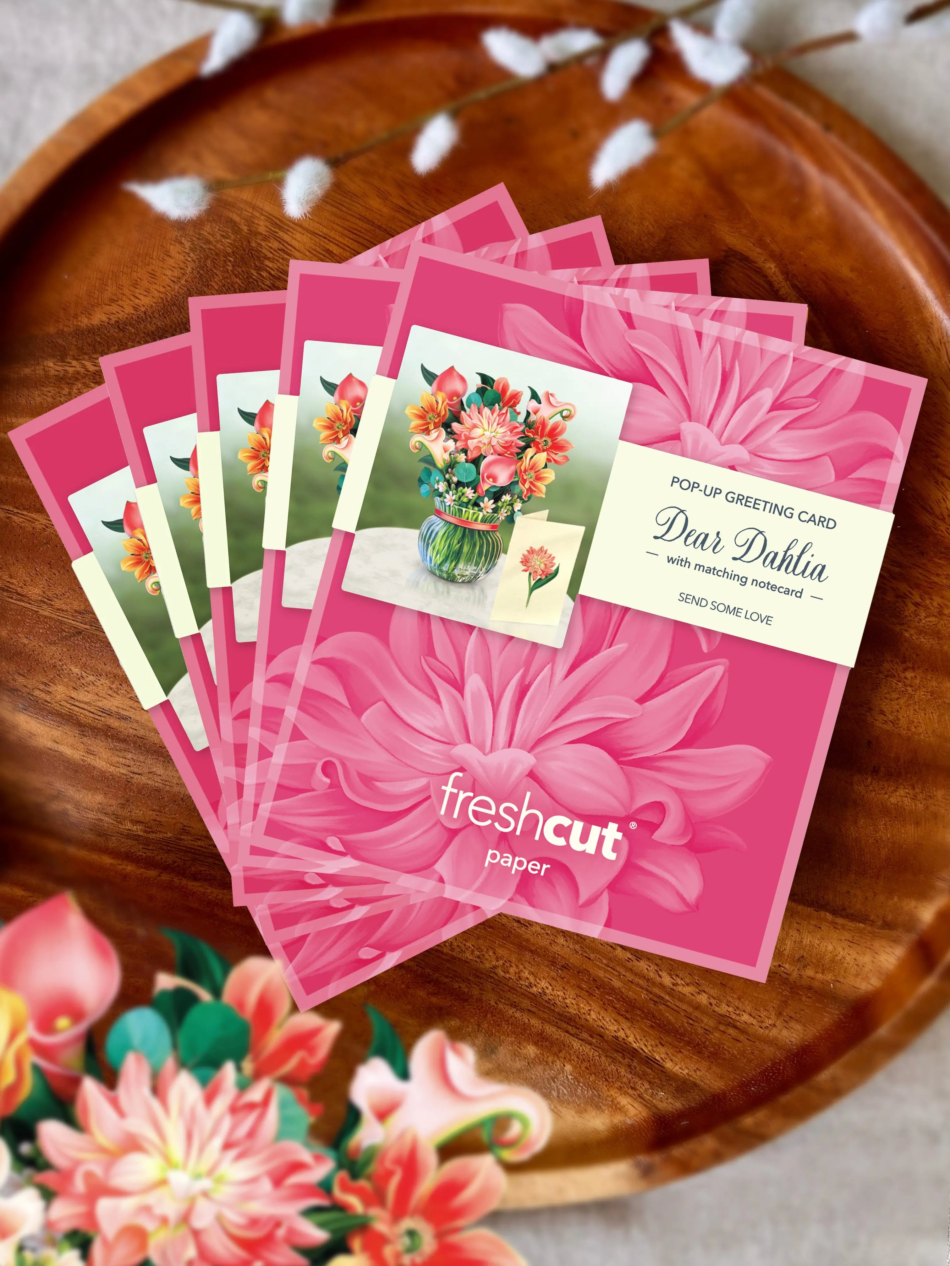 Mini Dear Dahlia Pop-Up Card FreshCut Paper