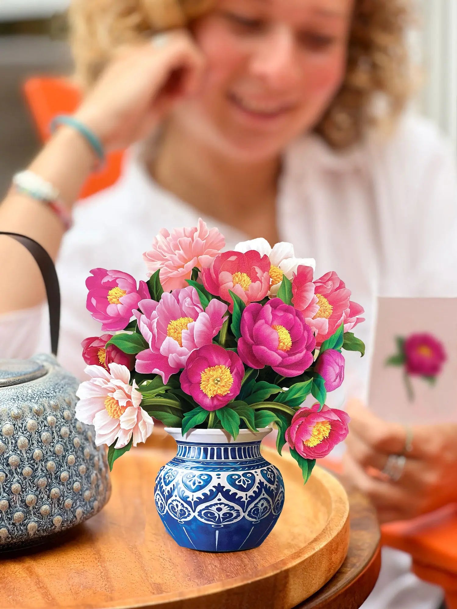 Mini Peony Paradise Pop-Up Card FreshCut Paper