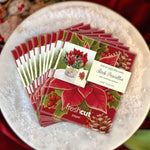 Mini Birch Poinsettia Pop-Up Card - FreshCut Paper