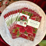 Mini Birch Poinsettia Pop-Up Card - FreshCut Paper