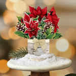 Mini Birch Poinsettia
