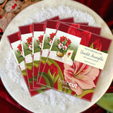 Mini Christmas Scarlet Amaryllis Pop-Up Card - FreshCut Paper