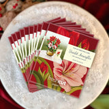 Mini Christmas Scarlet Amaryllis Pop-Up Card - FreshCut Paper