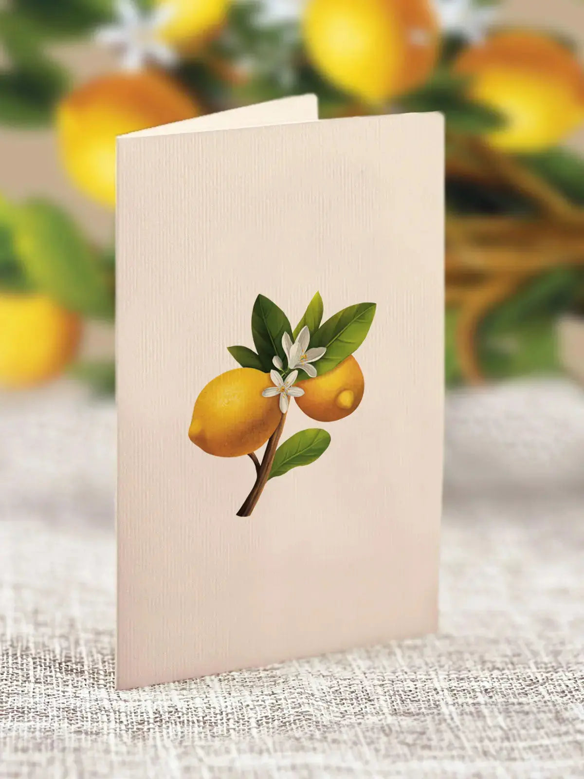 Mini Lemon Blossom Tree notecard