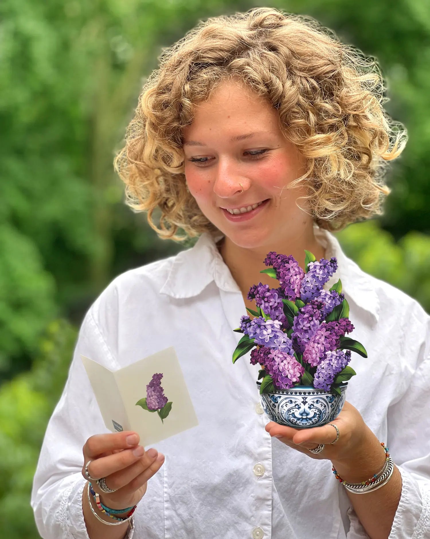 mini garden lilac bouquet