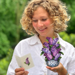 Mini Garden Lilacs bouquet and card