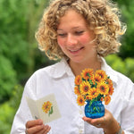 Mini Sunflower bouquet and notecard